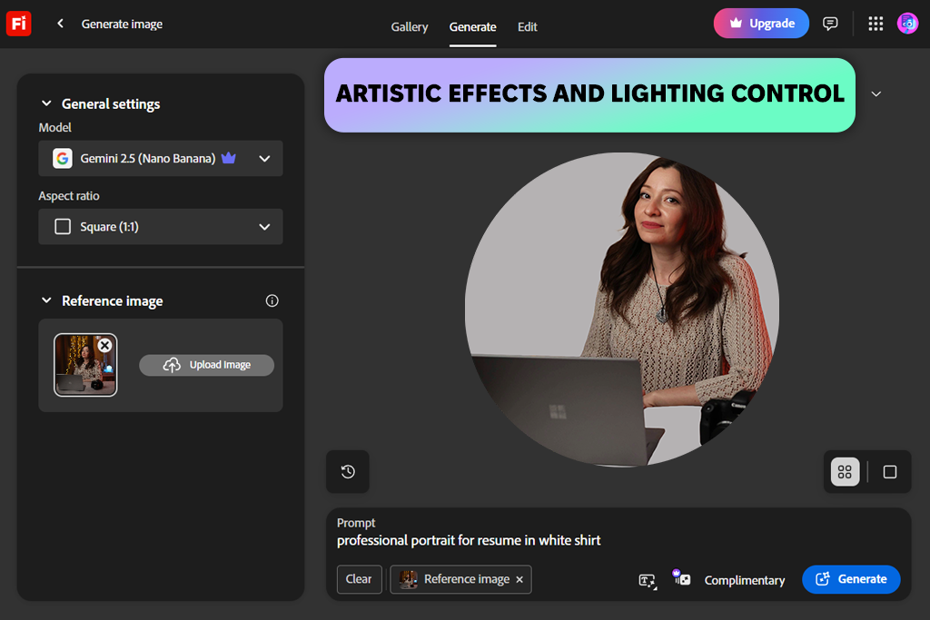 adobe firefly ai headshot generator