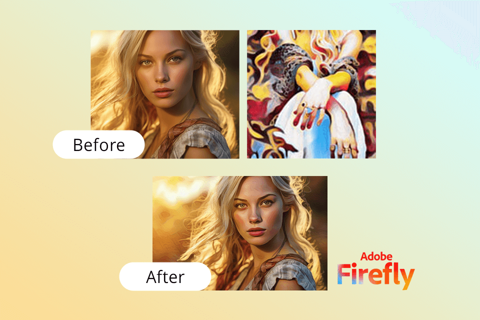 adobe firefly ai ukázka přenosu stylu obrázku