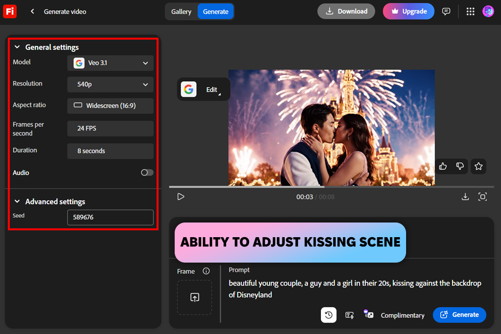 adobe firefly γεννήτρια βίντεο φιλιών με τεχνητή νοημοσύνη
