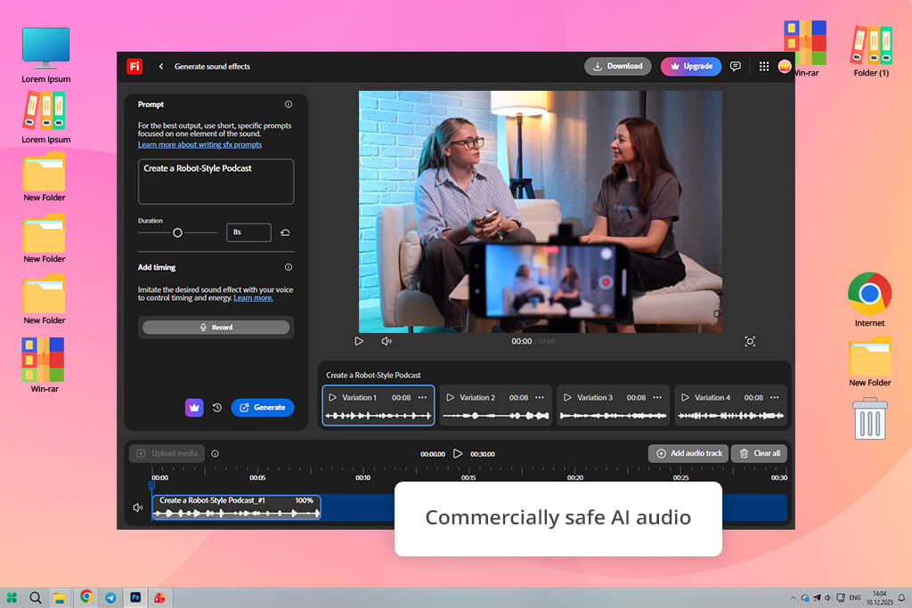 adobe firefly ai podcast generator