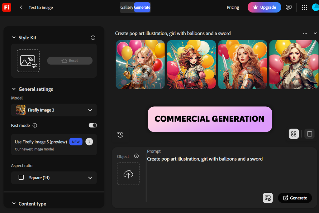 adobe firefly ai pop-art generator