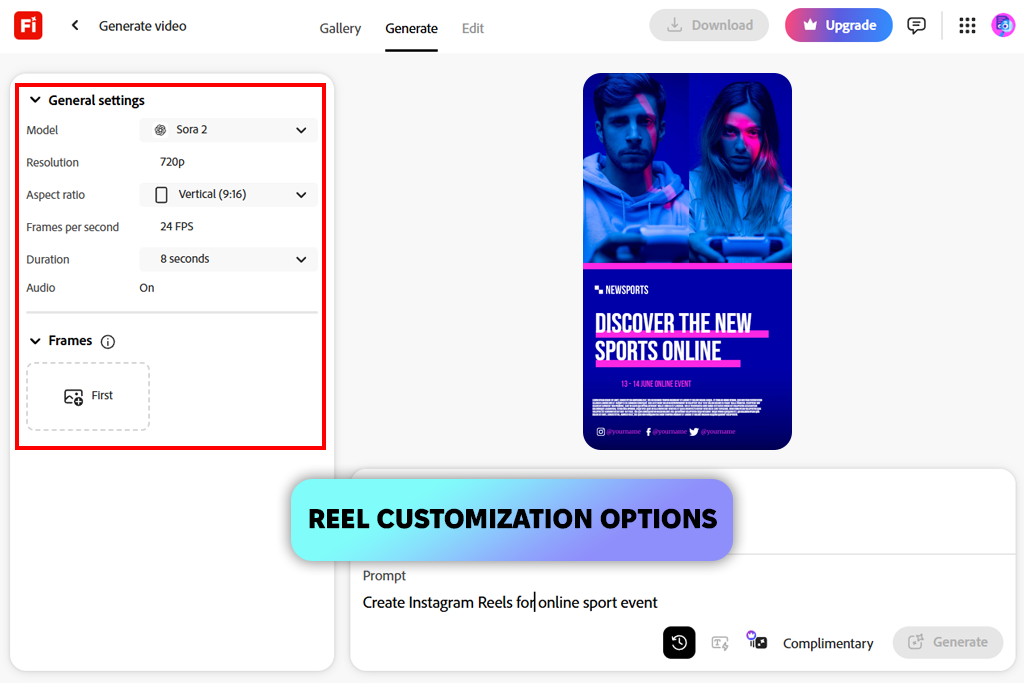 adobe firefly ai reel generator