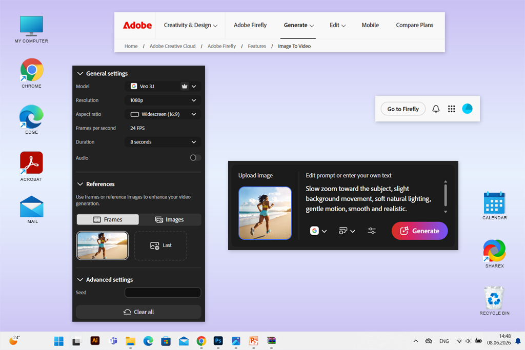 adobe firefly ai reference to video generator