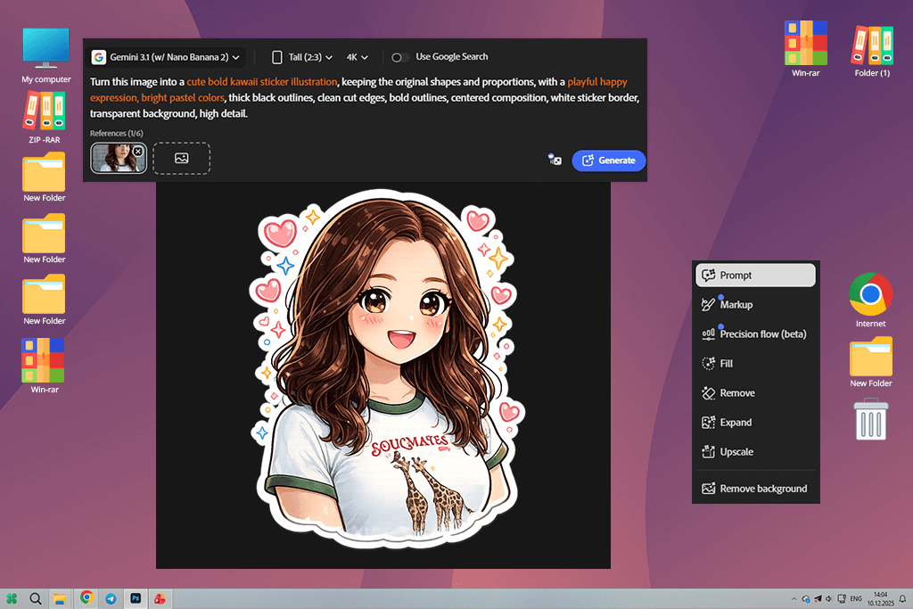 adobe firefly ai sticker generator