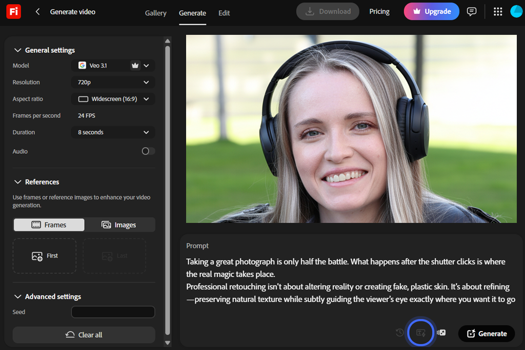 adobe firefly ai video script generator
