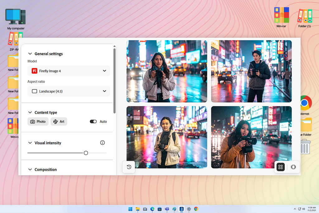 adobe firefly resolution variations