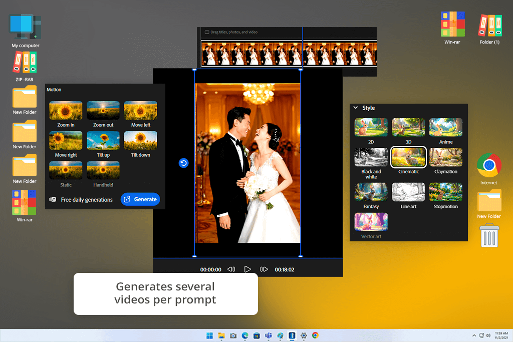adobe firefly several videos per prompt