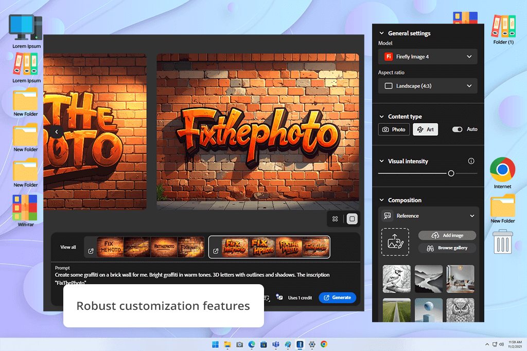 adobe firefly software interface