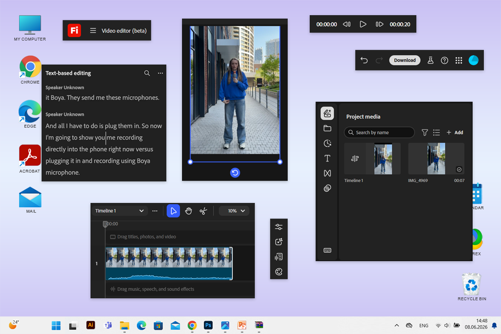 adobe firefly text-based video editor