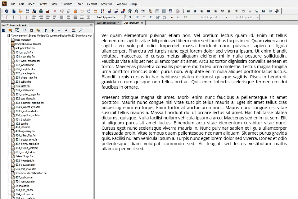 واجهة تنزيل adobe frame maker
