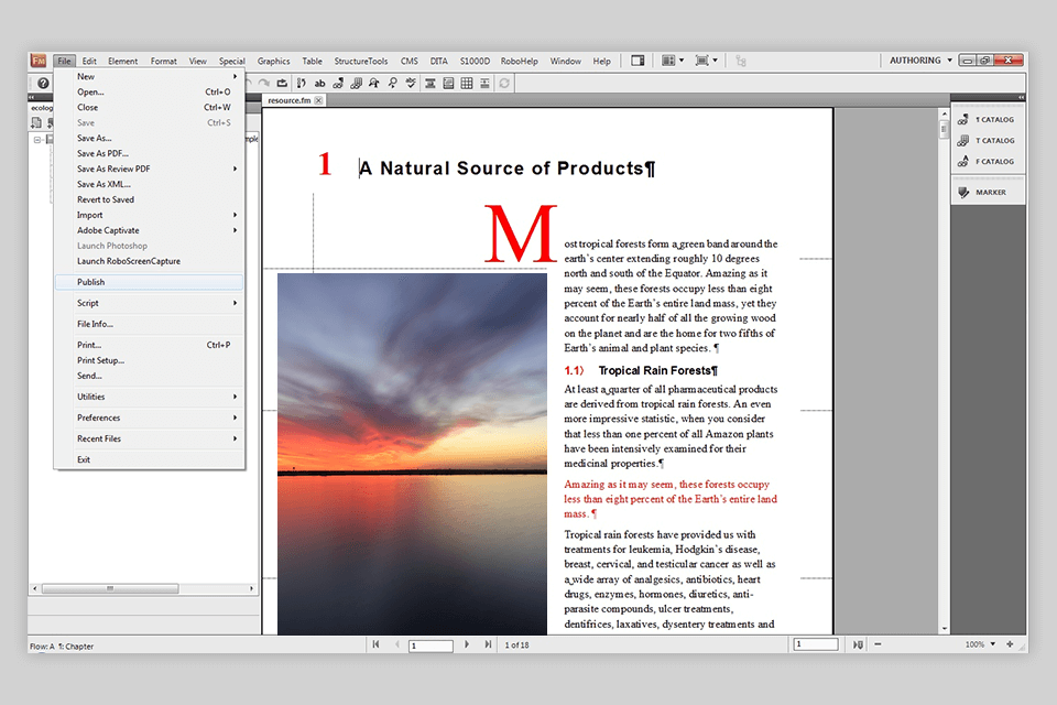 adobe framemaker واجهة بديلة لـ marq