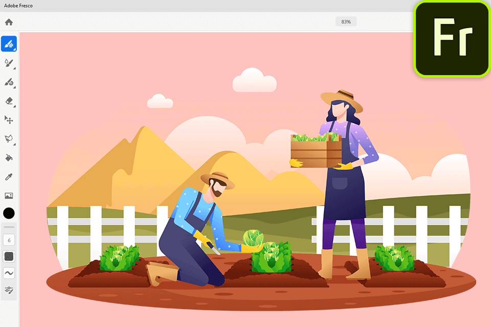 adobe fresco interface