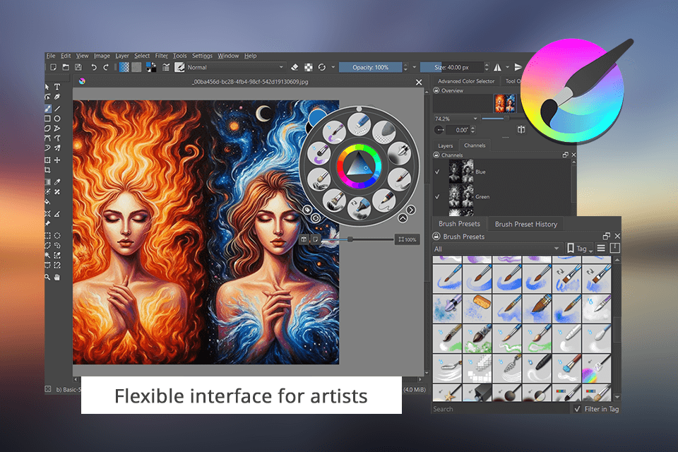 krita interface