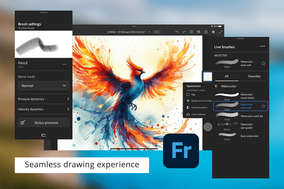 adobe fresco interface