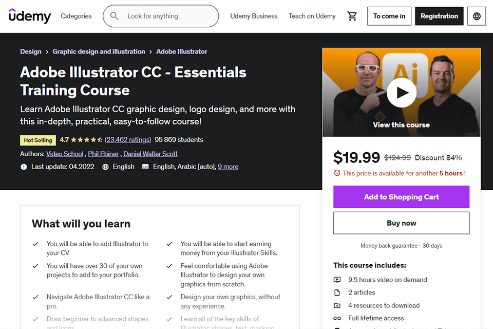 adobe illustrator cc - essentials training course udemy free download