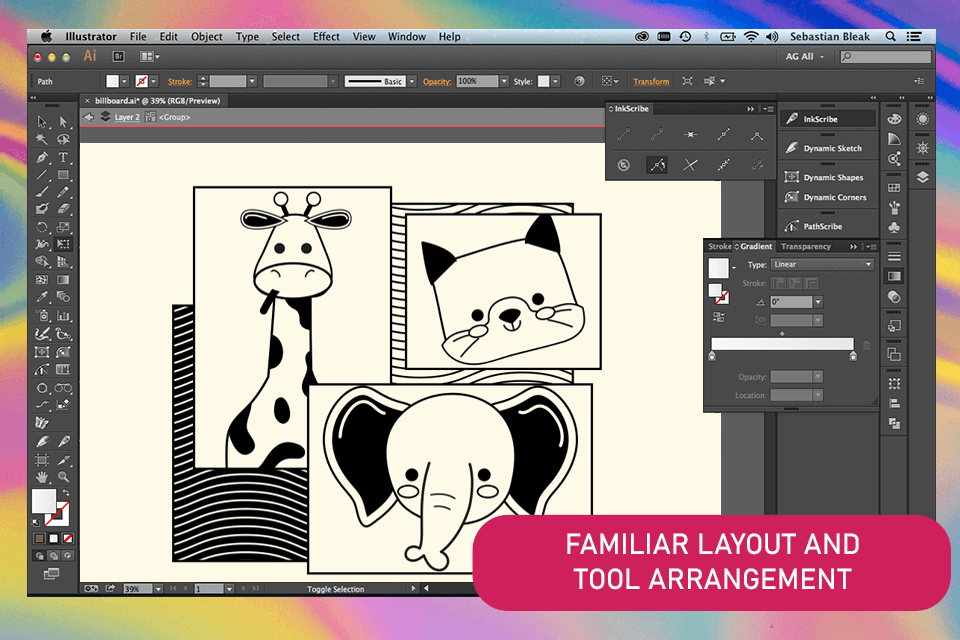adobe illustrator cs6 interface