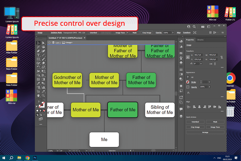 adobe illustrator free genogram maker interface