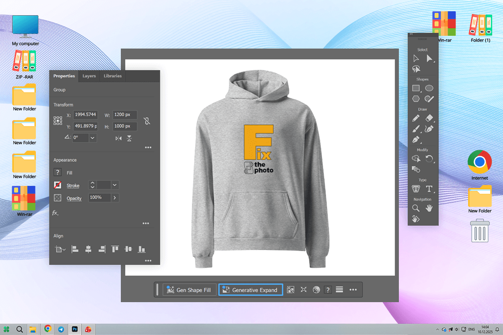 adobe illustrator hoodie design software