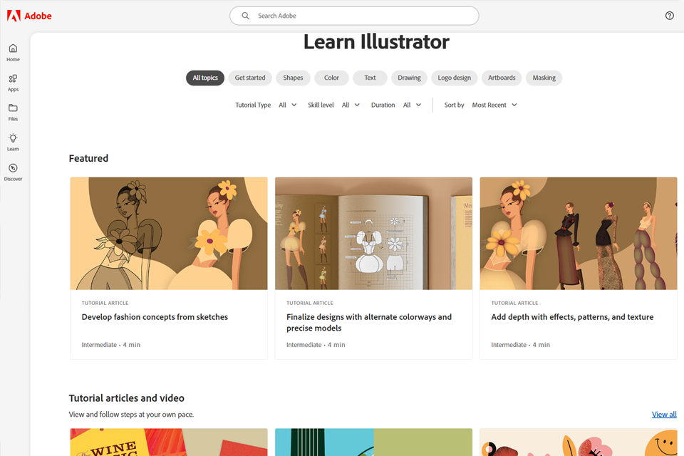 adobe illustrator learning