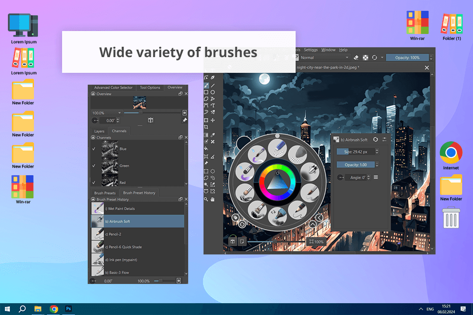 krita interface