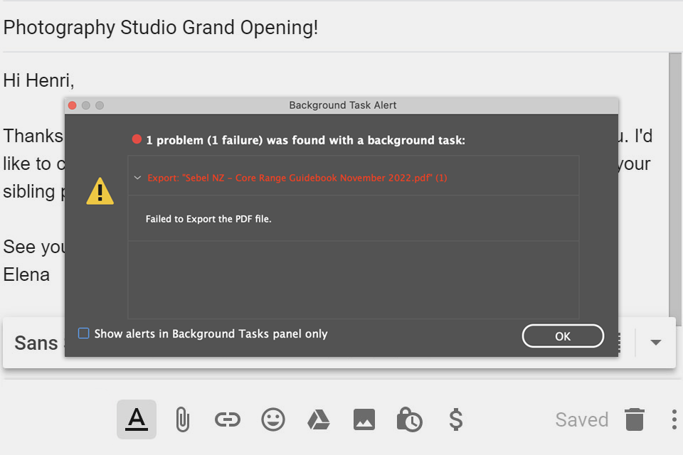 adobe indesign 2019 file loss