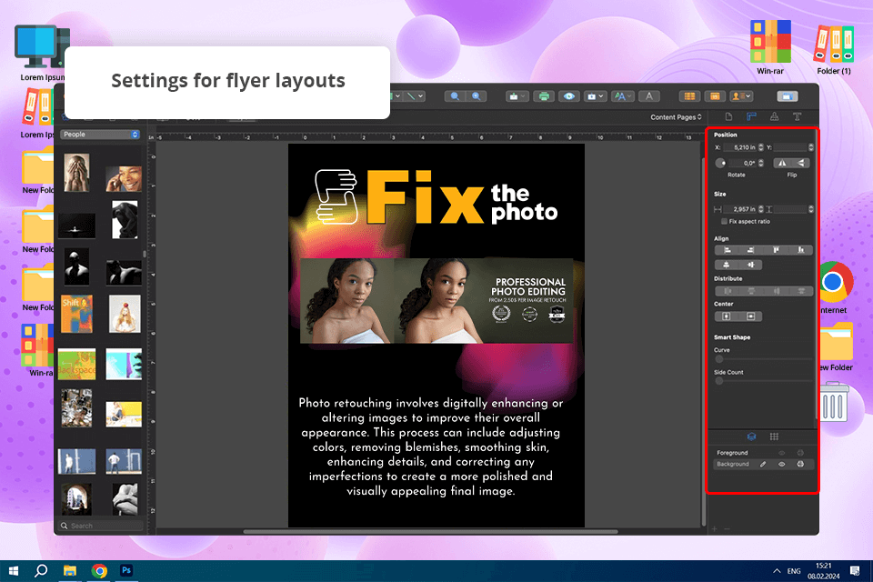 adobe indesign flyer design software