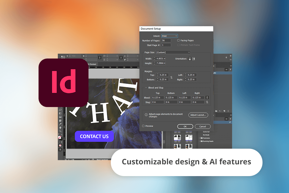 adobe indesign interface