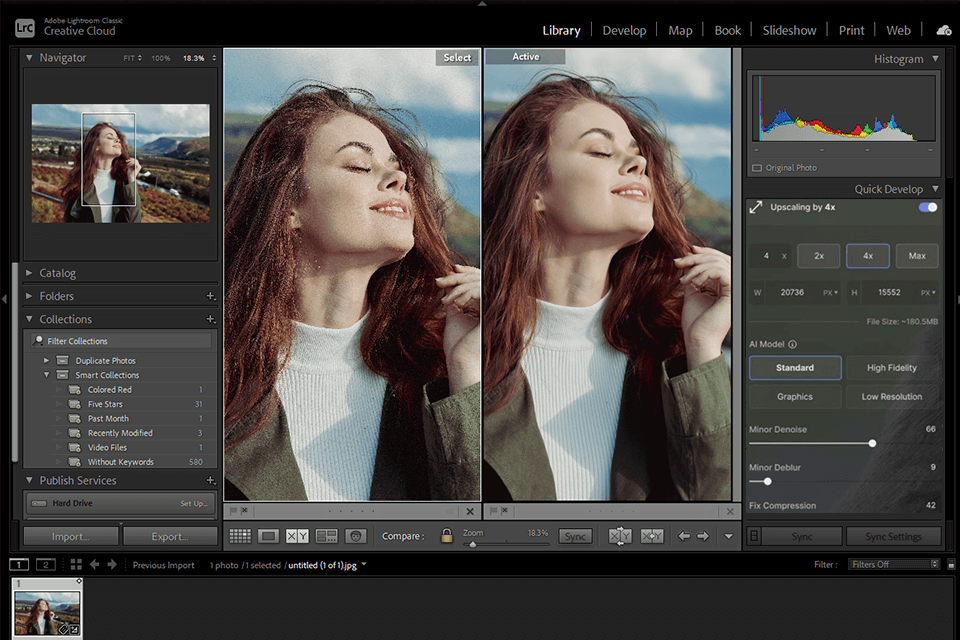 adobe lightroom ai-image-upscaler
