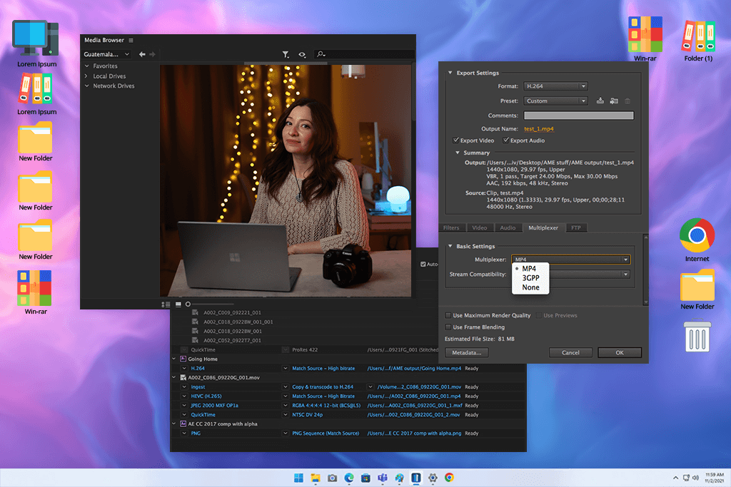 adobe media encoder ts to mp4 converter
