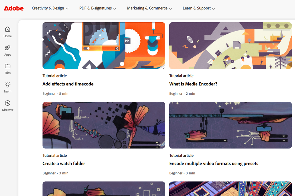 adobe media encoder tutorials