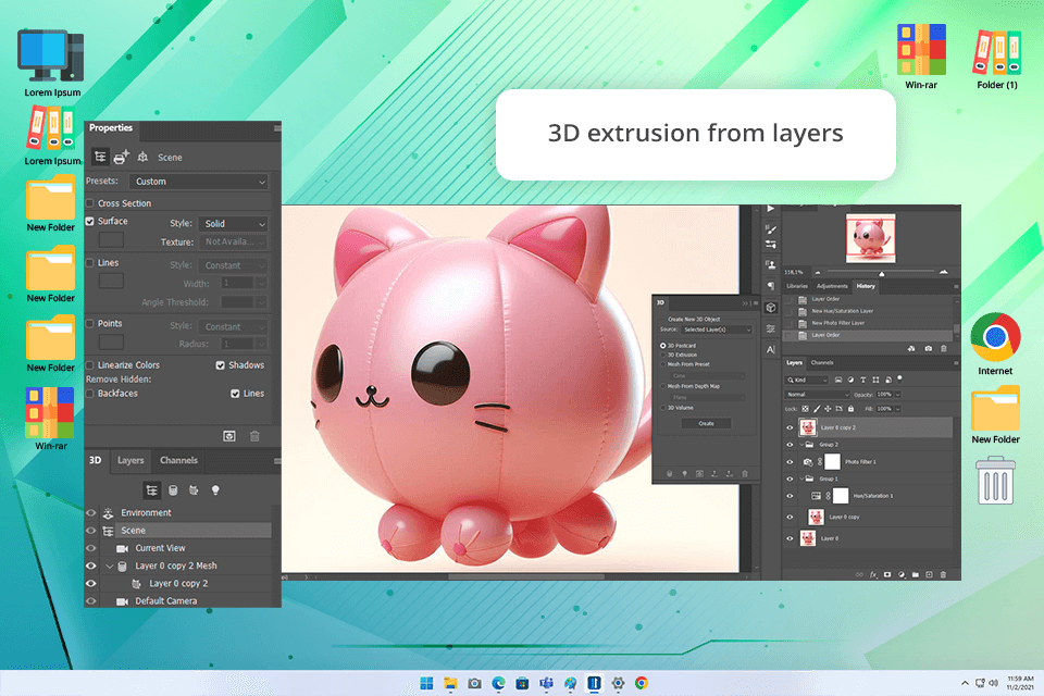 adobe photoshop 2d to 3d image converter