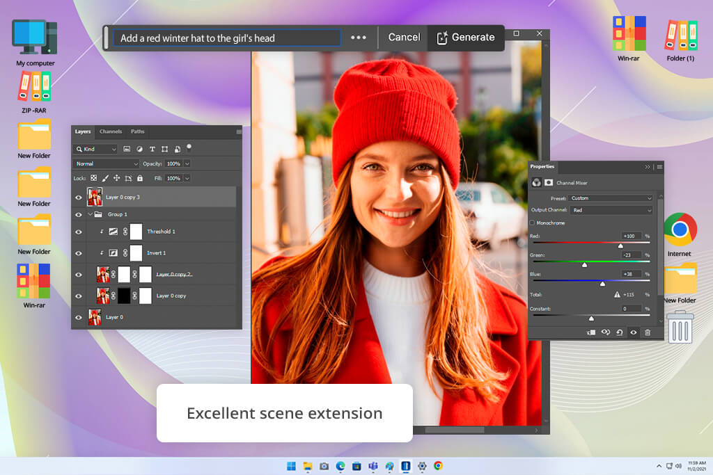adobe photoshop ai generative fill tool