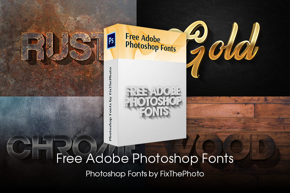 adobe photoshop fonts bonus tools