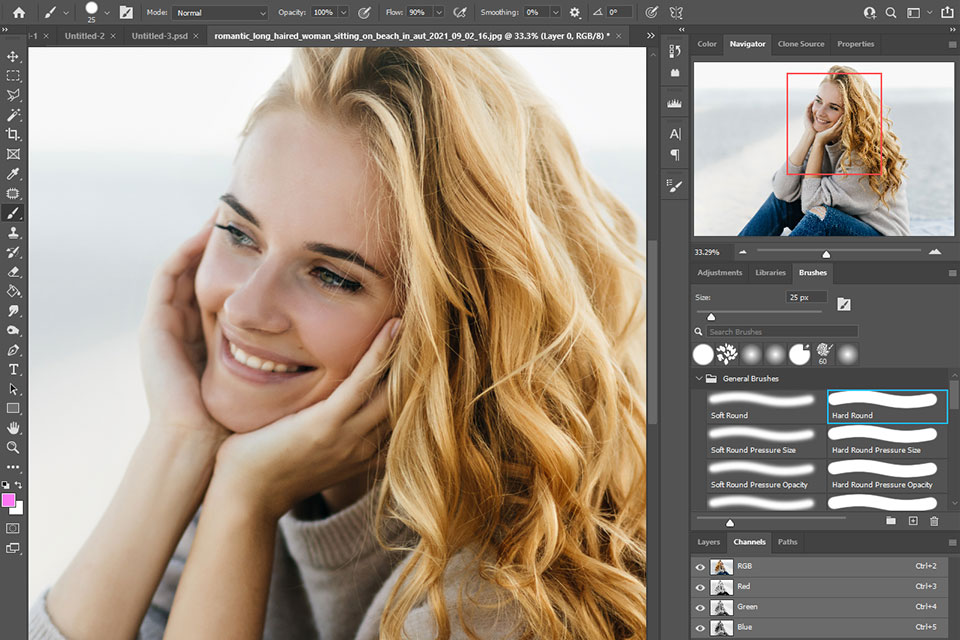 adobe photoshop retouching tools
