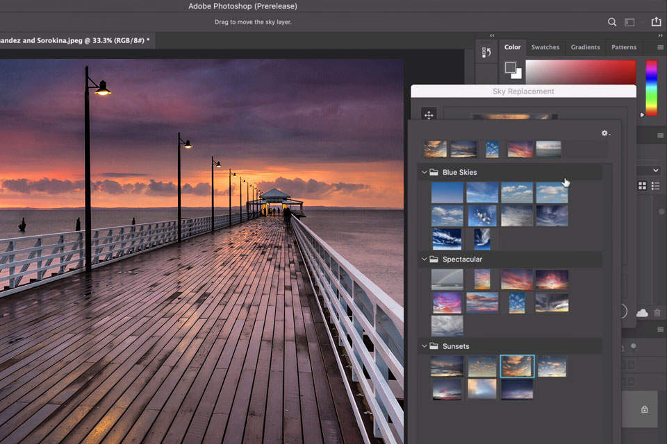 adobe photoshop sky replacement