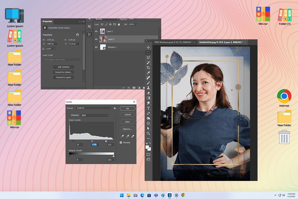 adobe photoshop software for photo borders
