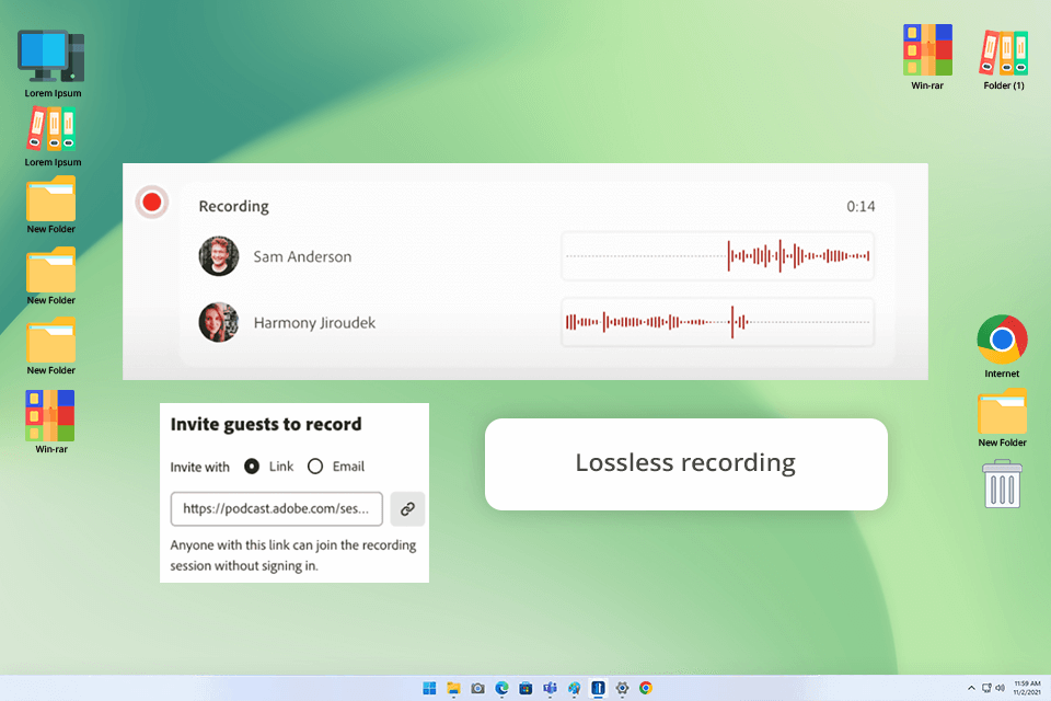 adobe podcast recording