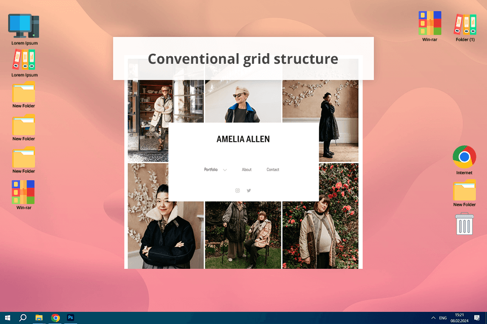 adobe portfolio examples amelia allen