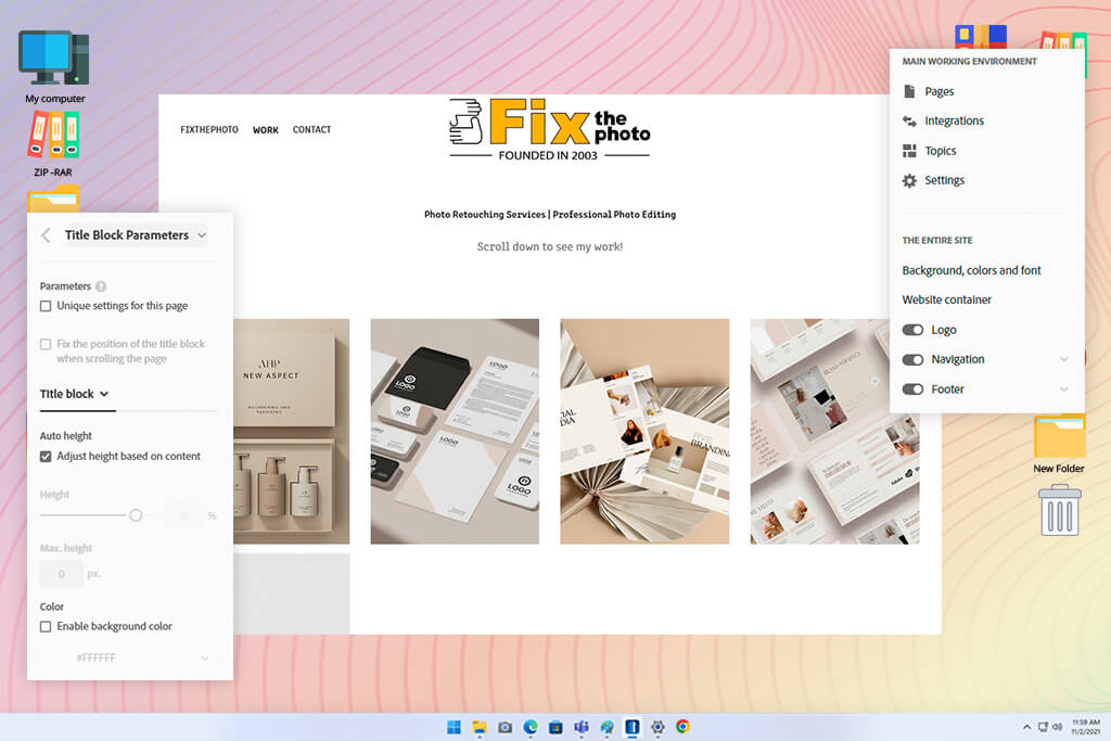 adobe portfolio graphic design portfolio website