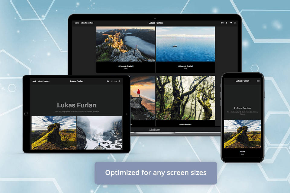 adobe portfolio responsive feature