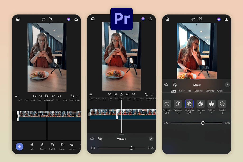adobe premiere on iphone free video editing app