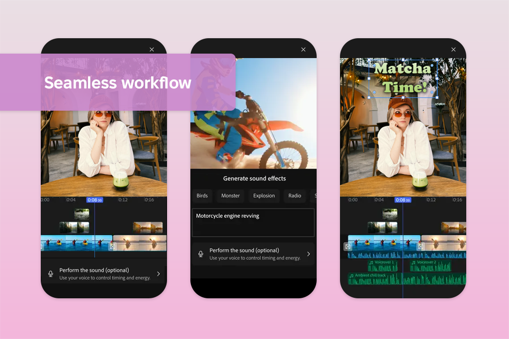 adobe premiere on iphone interface