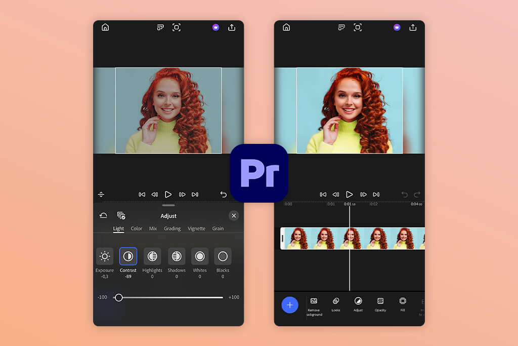 adobe premiere on iphone video color correction app