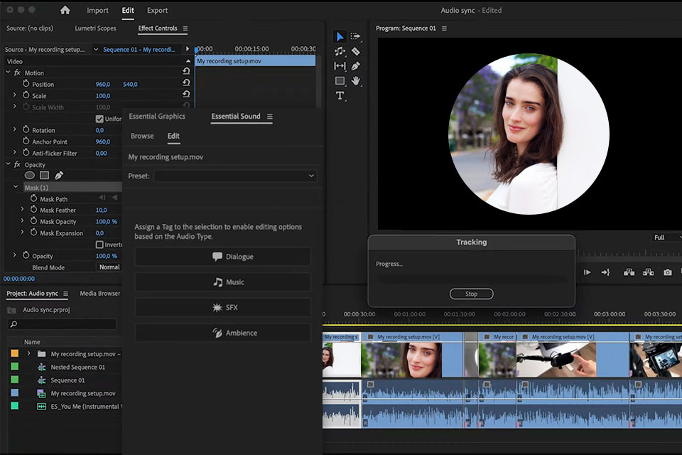 adobe premiere pro ai video editor interface