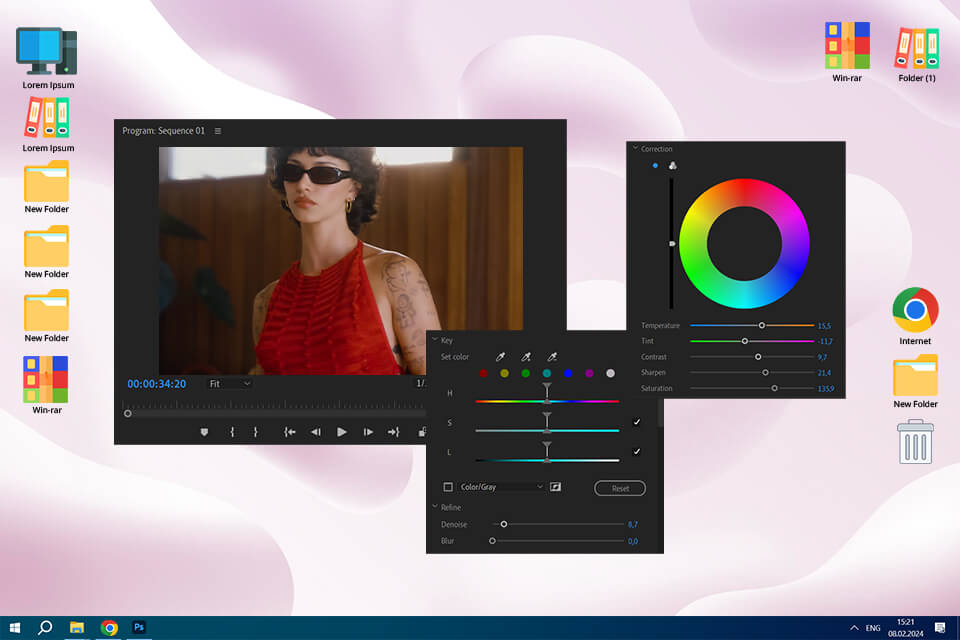 adobe premiere pro color grading software