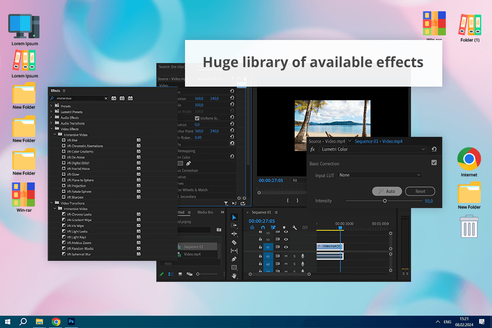 adobe premiere pro veed alternative interface