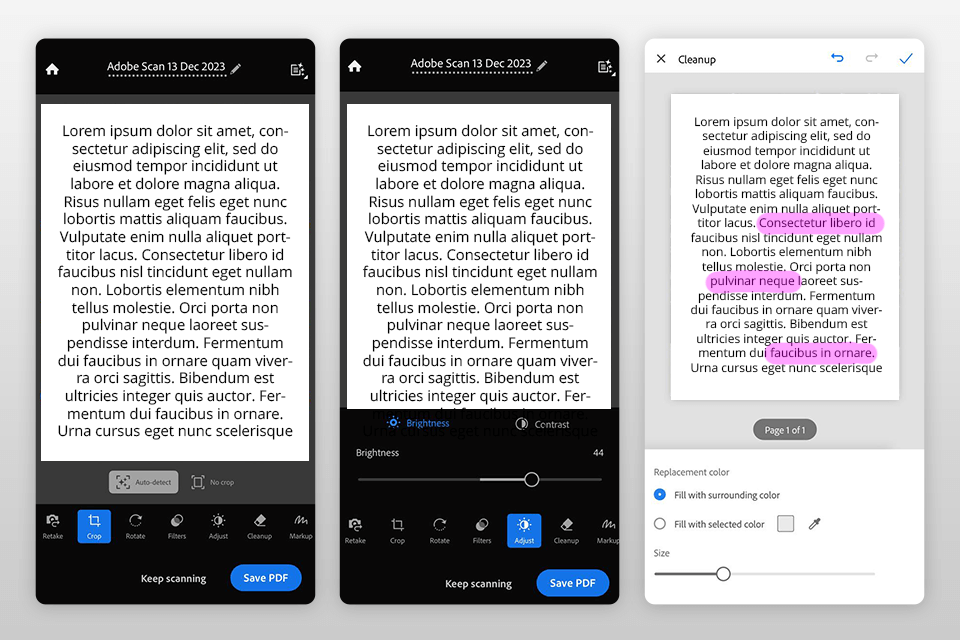 adobe scan free adobe product interface