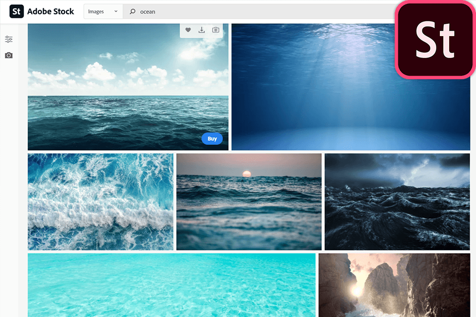 adobe stock interface