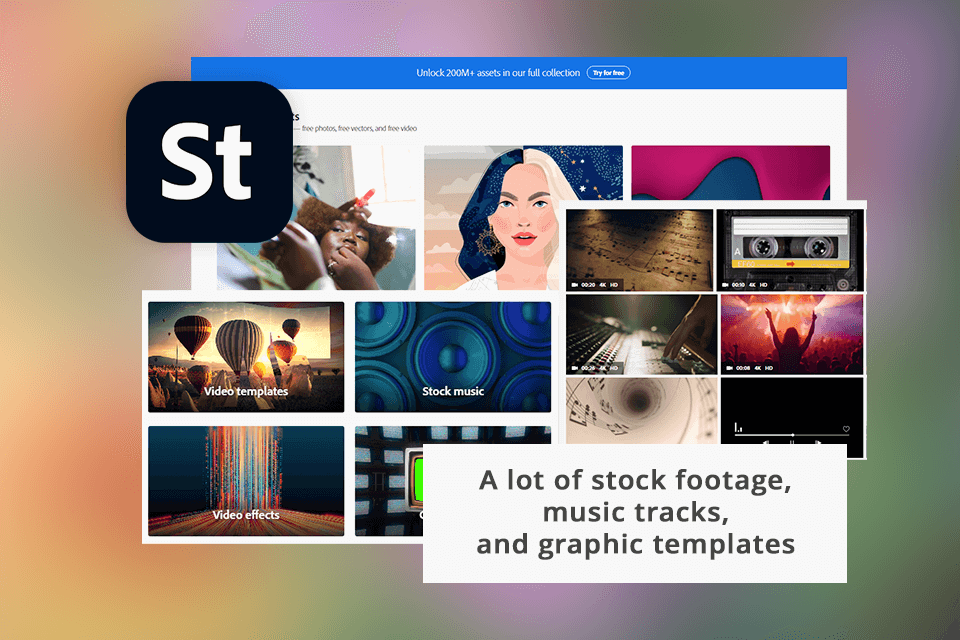 adobe stock other media types