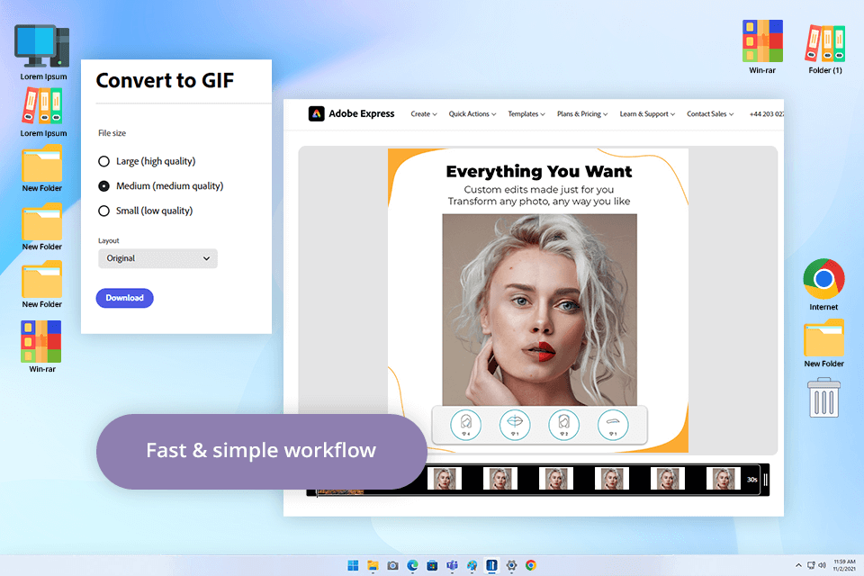 adobe express video to gif converter software